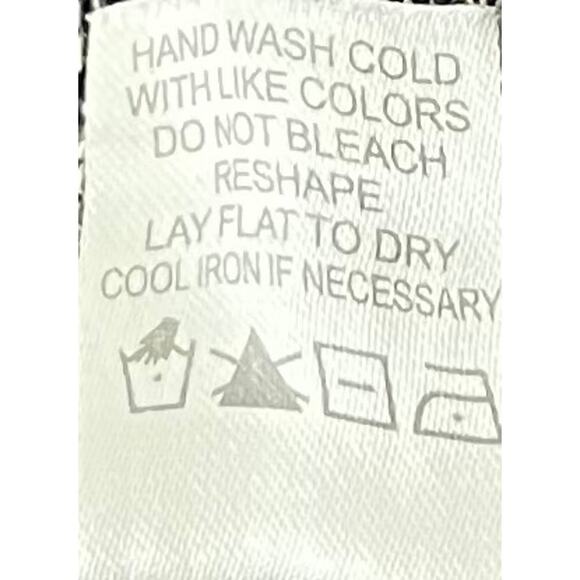 CHARMING CHARLIE LONG SLV KNIT TOP, WOMENS, L, NAVY BLUE & WHITE VARIEGATED - Picture 11 of 11